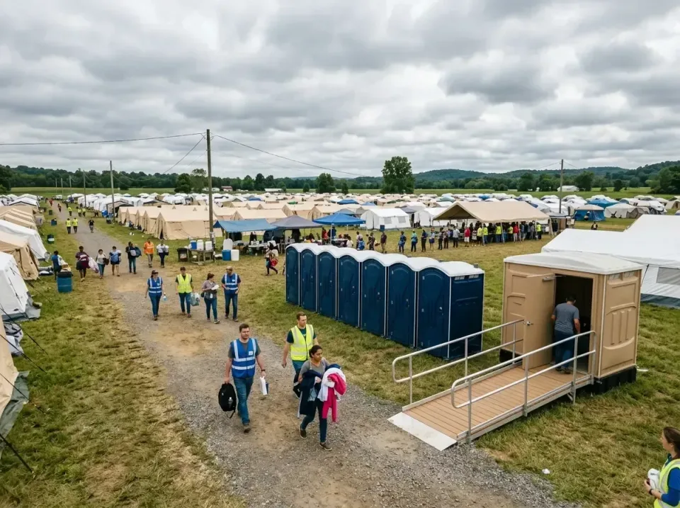 disaster-relief-camp-restrooms-010 — frequently asked questions, Dumpster & Portable Bathrooms Rental in Hemlock Farms, PA